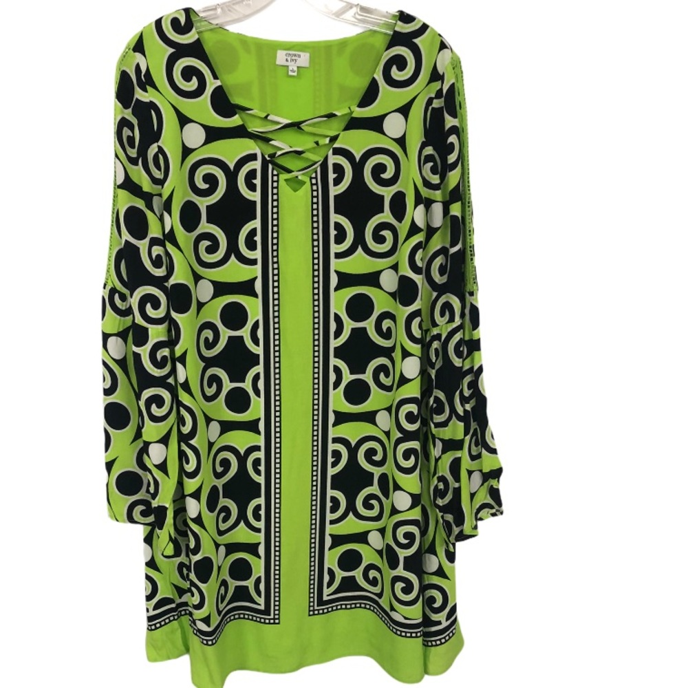 CROWN & IVY CRUISE READY DRESS‎ L